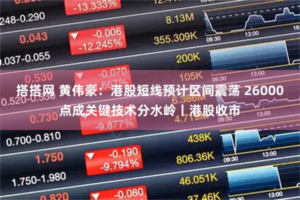搭搭网 黄伟豪：港股短线预计区间震荡 26000点成关键技术分水岭丨港股收市
