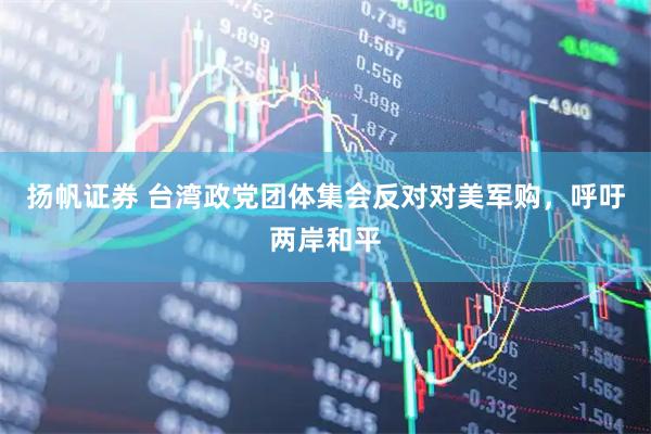 扬帆证券 台湾政党团体集会反对对美军购，呼吁两岸和平